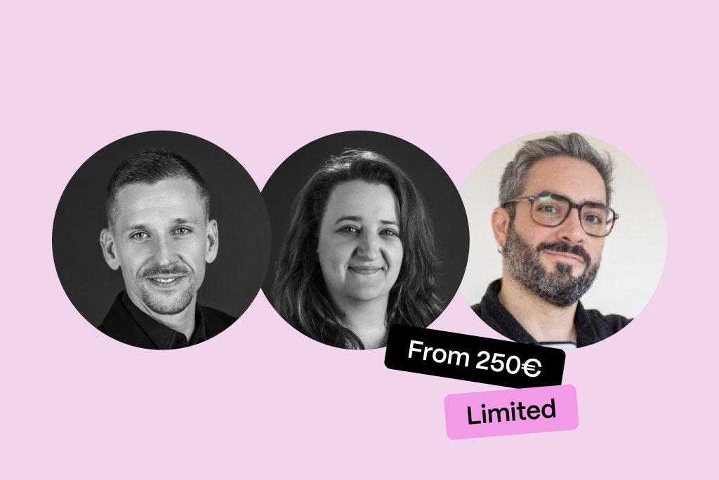 Vivien Fontvieille, Sophie Scheidt and Nicolas Hanquet, trainers for the co-interpreting training for deaf-hearing teams